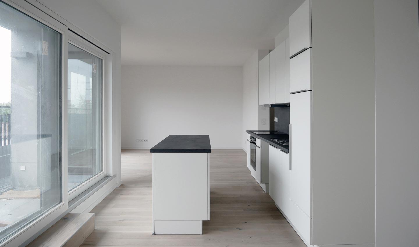 falk1 Foto 10 Innenansicht Wohnungsneubau Interieur Neubau Wohnen Falkenberger Straße Berlin Labs von Helmolt Architekten Berlin