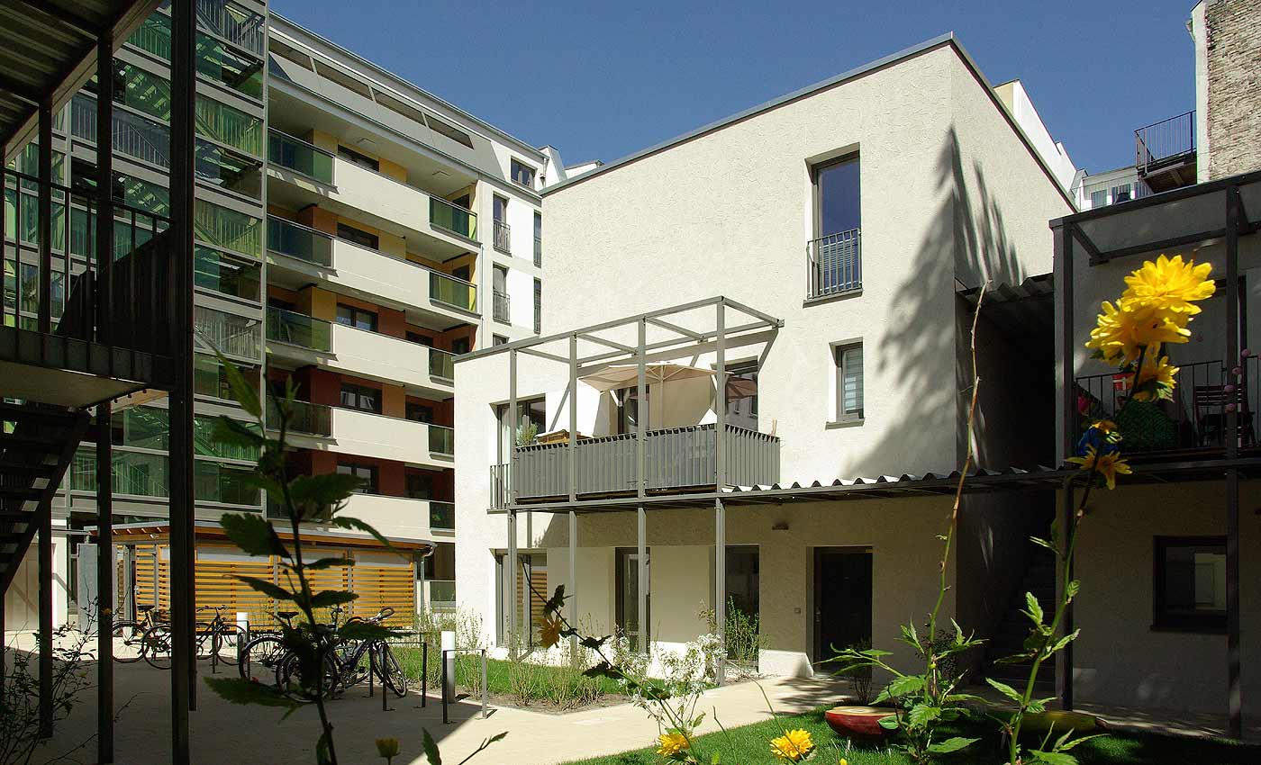 gae89 Ansicht Gartenhaus Wohnungsneubau Gaertnerstrasse Berlin Kai Schreiber Architekt Berlin