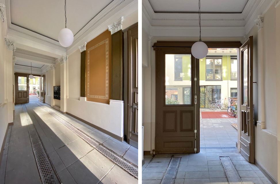 Foto03 04 Greifswalder Straße Prenzlauer Berg Altbau Sanierung Innenansicht Stuck Buero Labs von Helmolt Architekt Berlin Falkensee