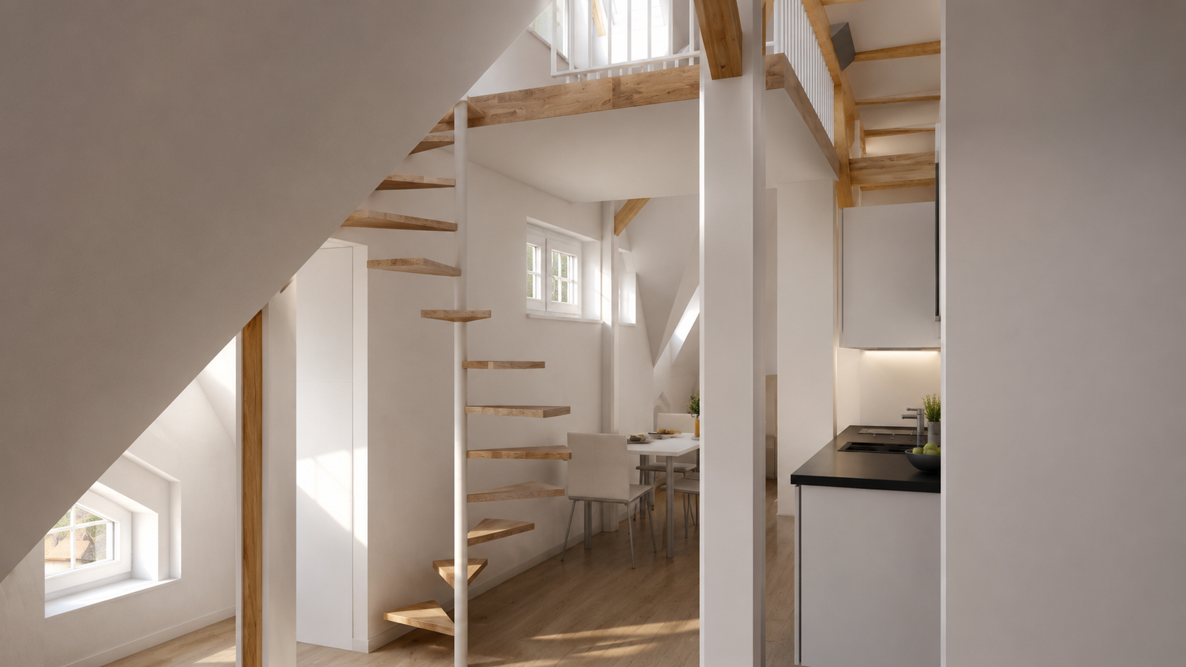 Dachgeschossausbau Mehrfamilienhaus Berlin BUNSBÜTTELER DAMM Büro Labs von Helmolt Architekt Berlin Falkensee Kremmen